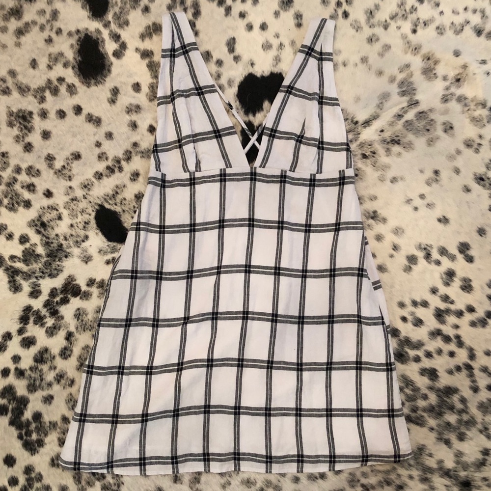 Urban Outfitters Black Plaid Dress